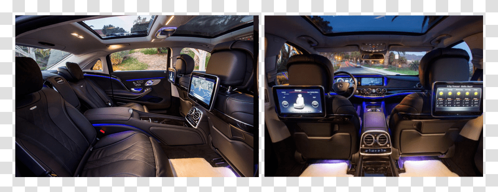 Mercedes Maybach Exterior S Class Rear Entertainment System, Cushion, Car, Vehicle, Transportation Transparent Png