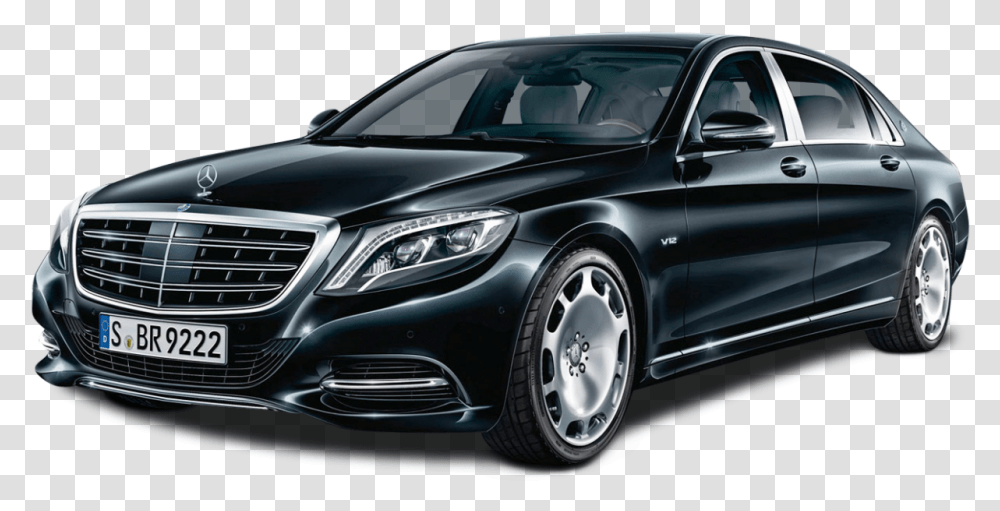 Mercedes Maybach S600 Black Car Lincoln Nautilus 2020 Price, Vehicle, Transportation, Sedan, Tire Transparent Png