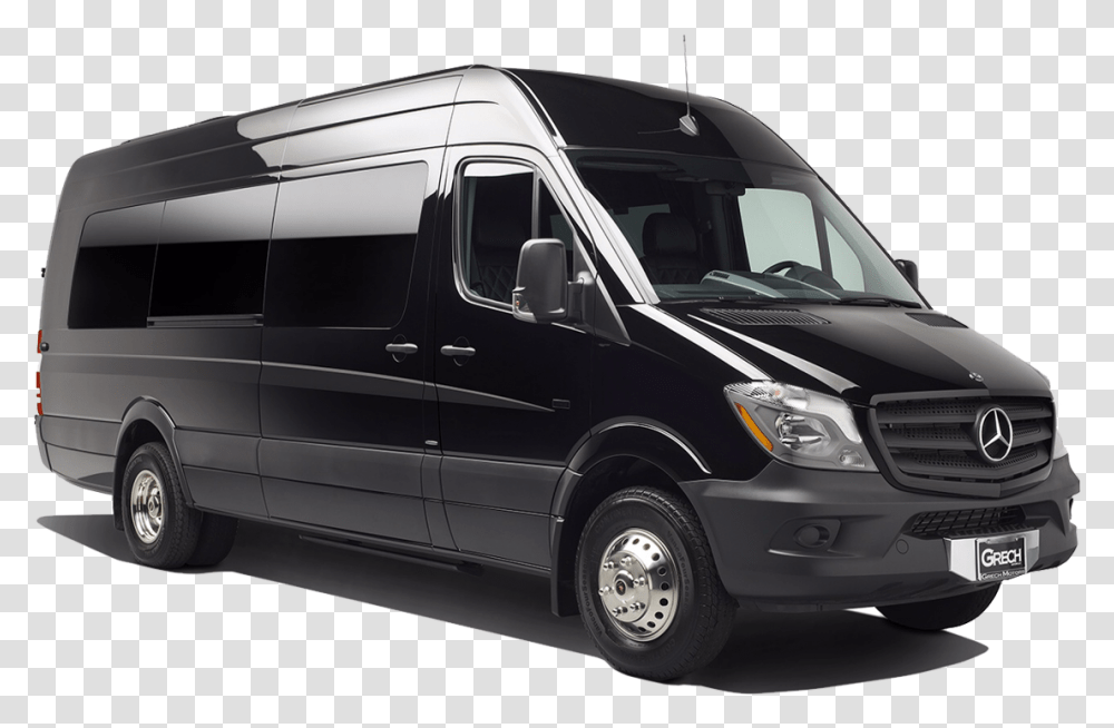 Mercedes Sprinter Black 2015, Minibus, Van, Vehicle, Transportation Transparent Png