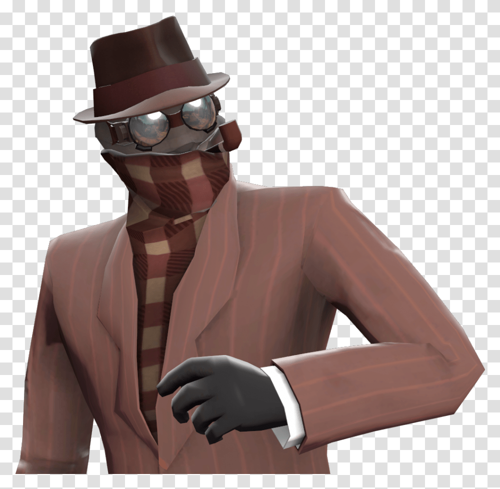Mercenary Subclasses Brimming With Hidden Depths Team Spy Tf2 Halloween Cosmetics, Clothing, Person, Goggles, Accessories Transparent Png