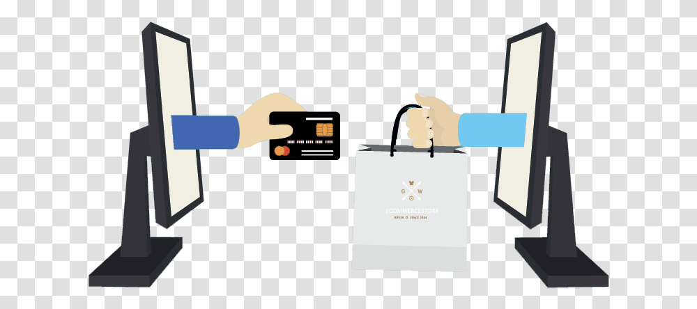 Merchant Account And Payment Gateway Online Shopping Clipart, Hand, Bag, Shopping Bag Transparent Png