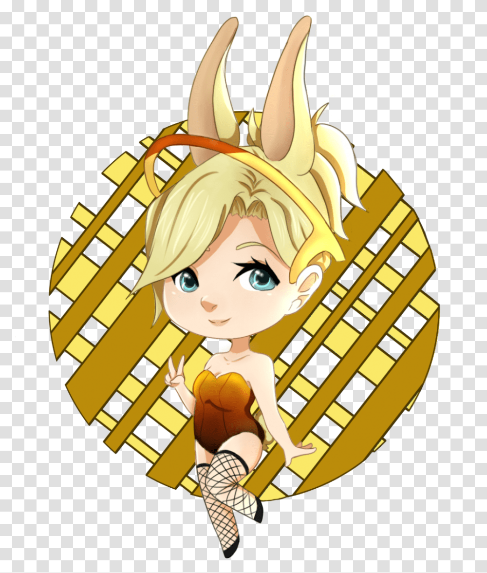 Mercy Bunny Charm Sombra Bunny, Person, Art, Graphics, Girl Transparent Png