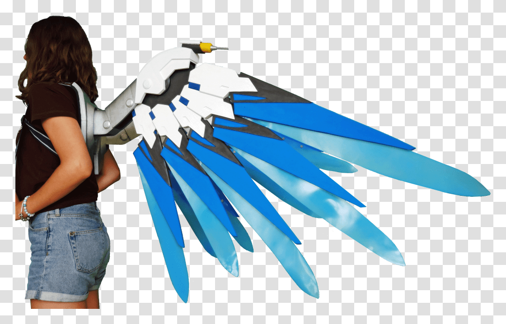 Mercy Combat Medic Skin Wings, Person, Airplane, Transportation Transparent Png