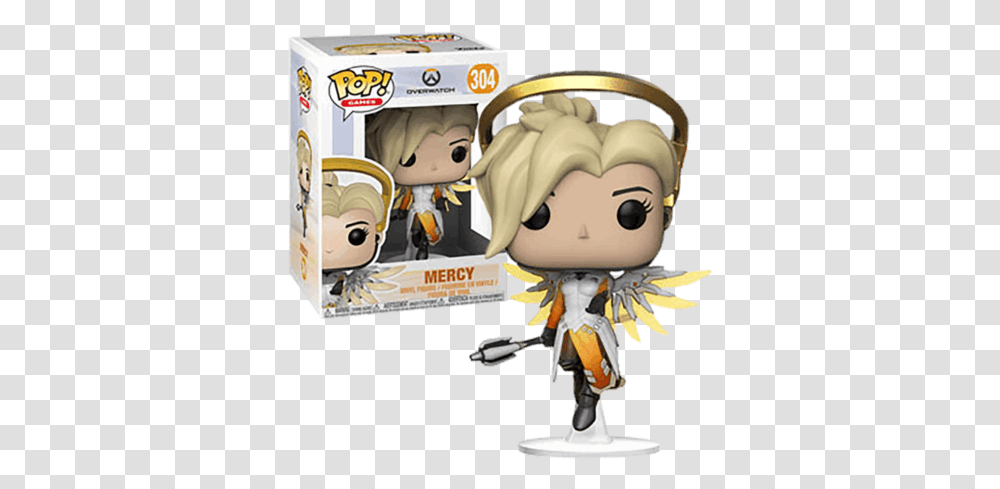 Mercy Figurine Overwatch Funko Pop Games 304 Funko Pop Overwatch, Toy, Doll, Sweets, Food Transparent Png