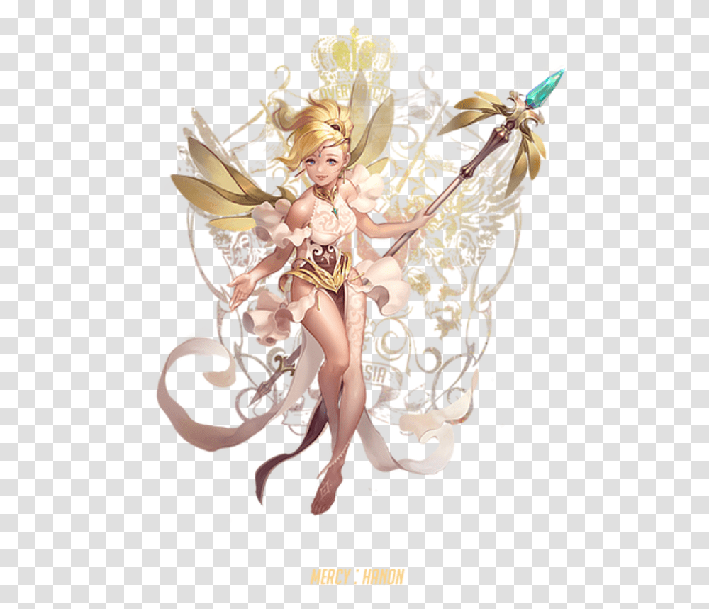 Mercy Hanon Overwatch Final Fantasy Ix Final Fantasy Fantasy Mercy Overwatch, Figurine, Person, Doll Transparent Png