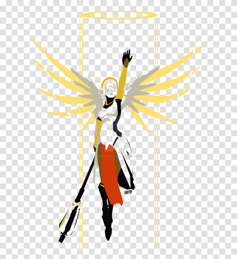 Mercy Huge Rez, Emblem, Bow, Weapon Transparent Png