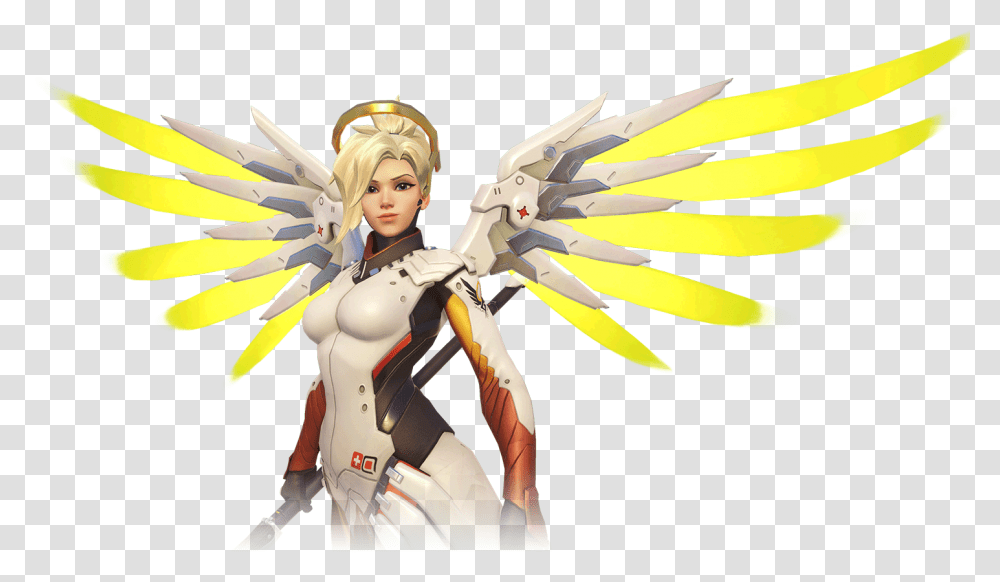 Mercy Overwatch White Background, Elf, Costume Transparent Png