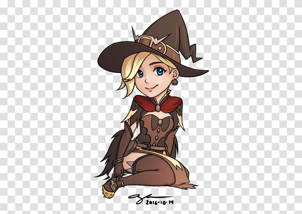 Mercy Witch Mercy Witch Hat Overwatch, Apparel, Comics, Book Transparent Png