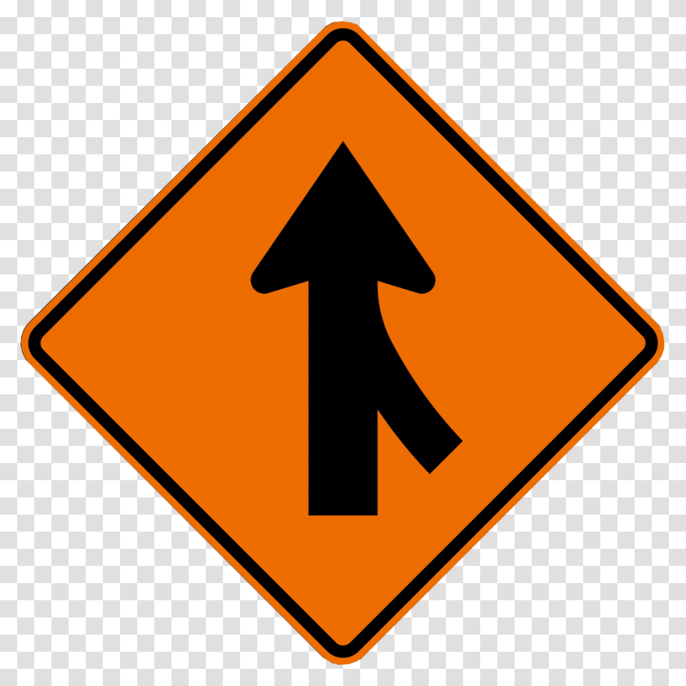 Merge Right Symbol Merging Traffic Road Sign Transparent Png