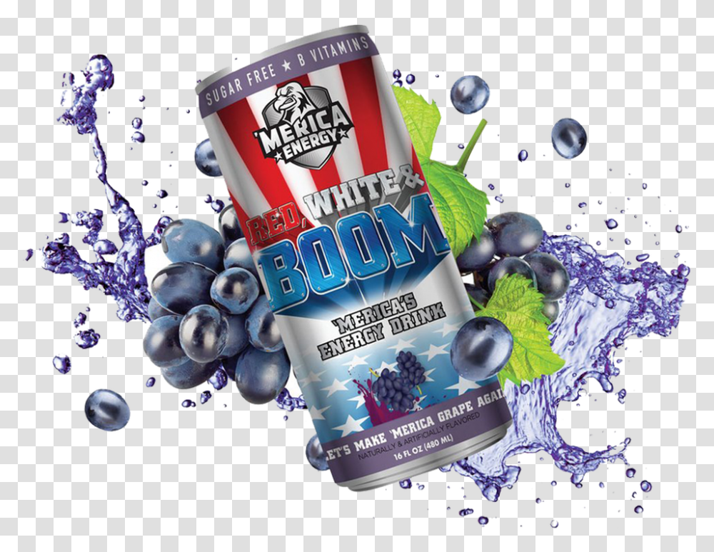 Merica Energy Red White Amp Boom Drink Merica Red White And Boom Rtd, Poster, Advertisement, Flyer, Paper Transparent Png