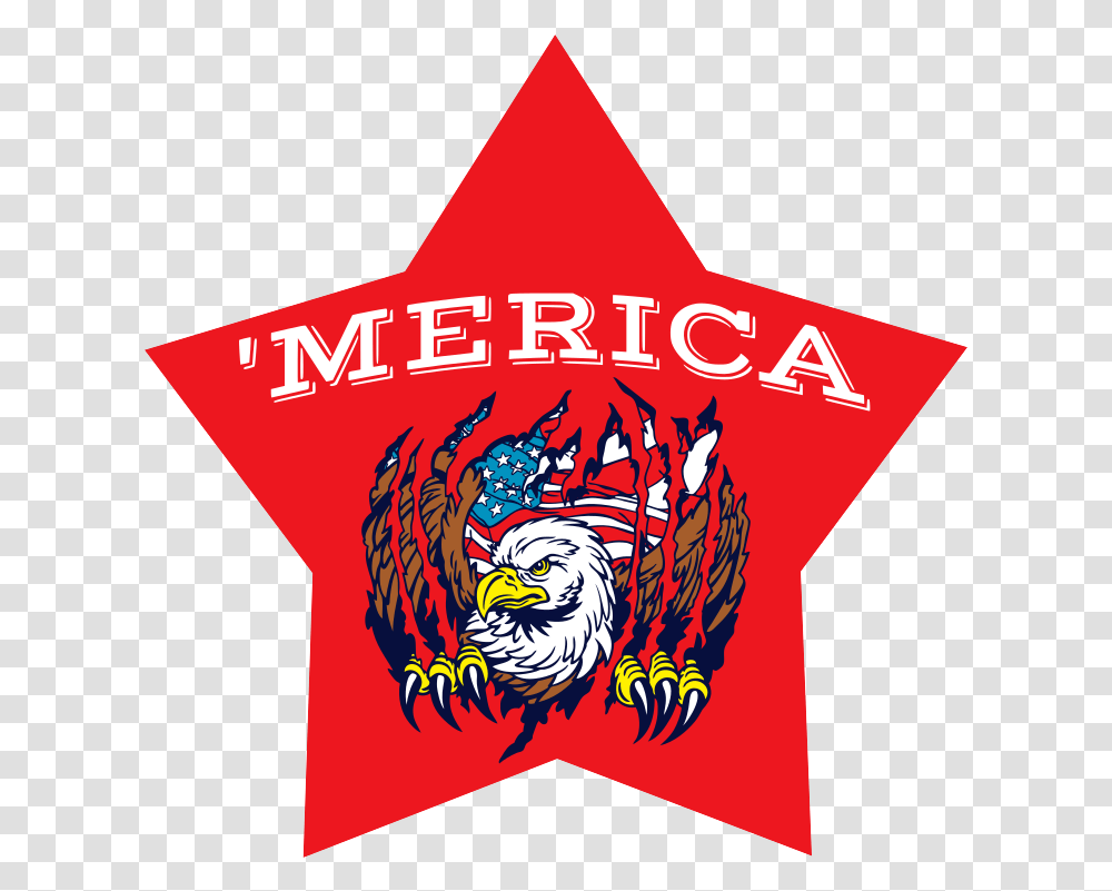 Merica Star Car Magnet Merica, Logo, Star Symbol Transparent Png