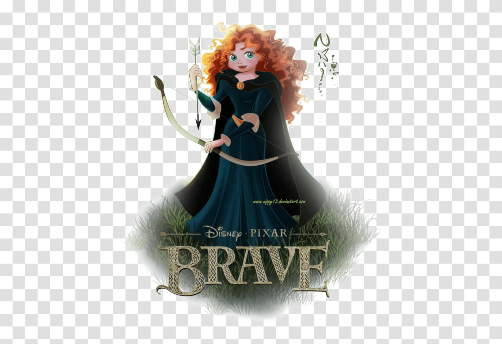 Merida File Brave Disney, Poster, Advertisement, Book, Person Transparent Png