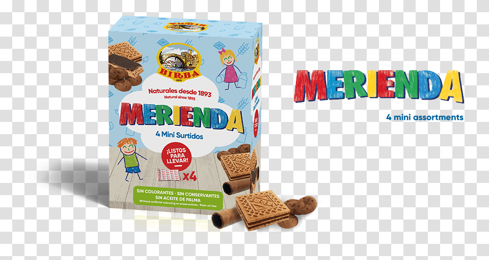 Merienda 100g Birba, Cracker, Bread, Food, Advertisement Transparent Png