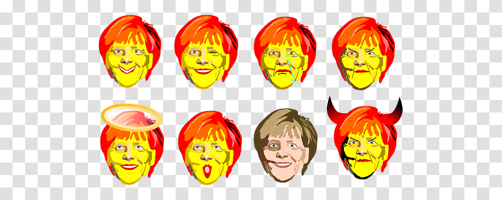Merkel Emotion, Face, Person, Head Transparent Png