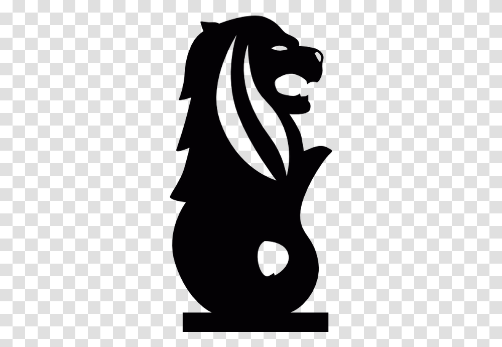Merlion Park Lion Head Symbol Of Singapore Merlion Singapore Logo, Face Transparent Png
