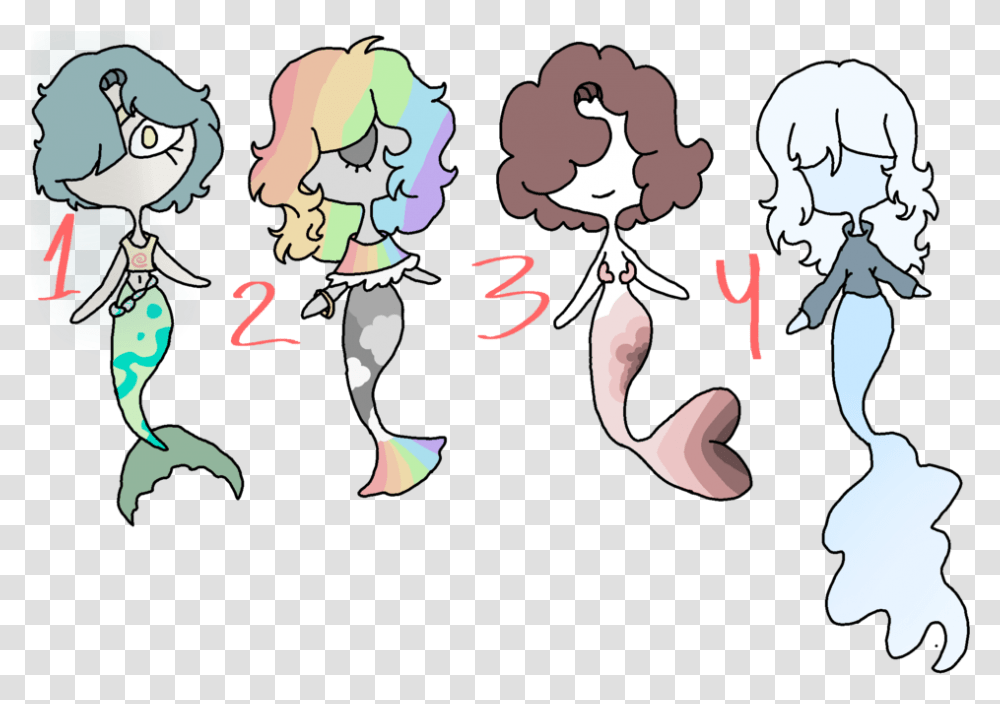 Mermaid Adopts Read The Description Please Cartoon, Person, Outdoors, Drawing Transparent Png