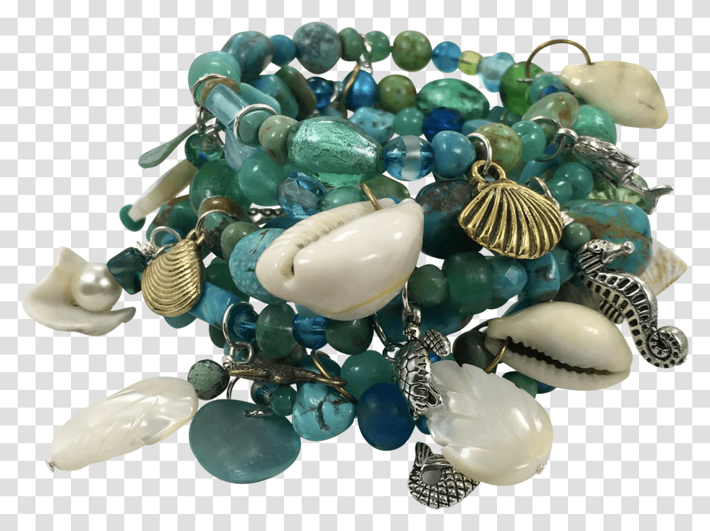 Mermaid Artisan Beaded Charm Bracelet Bead, Accessories, Accessory, Egg, Food Transparent Png