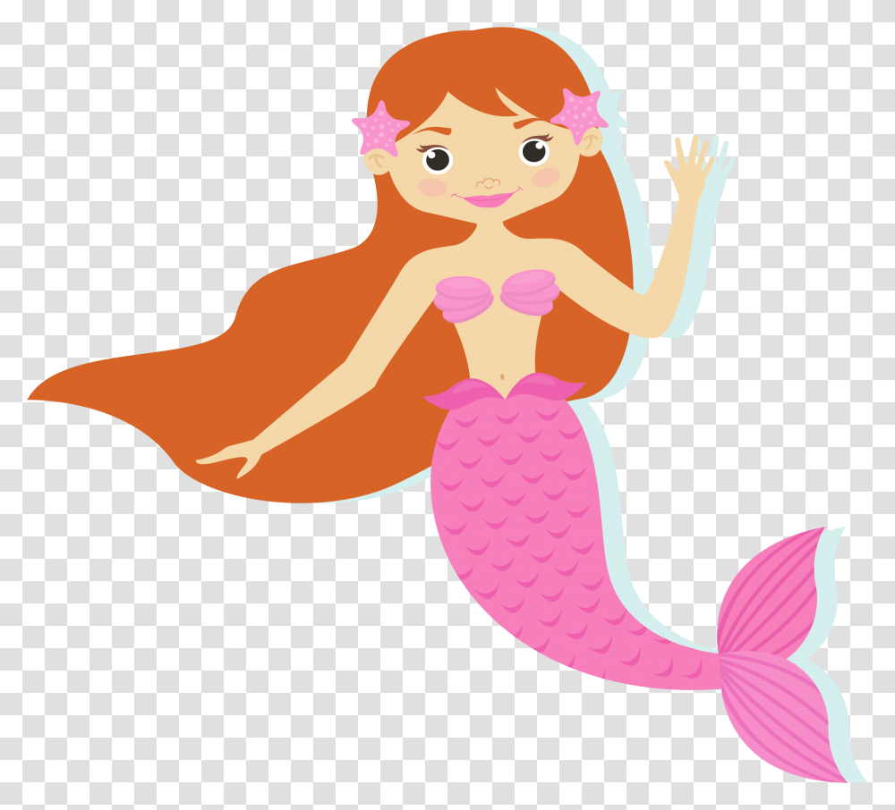 Mermaid Cartoon Background, Female, Outdoors, Girl, Cupid Transparent Png