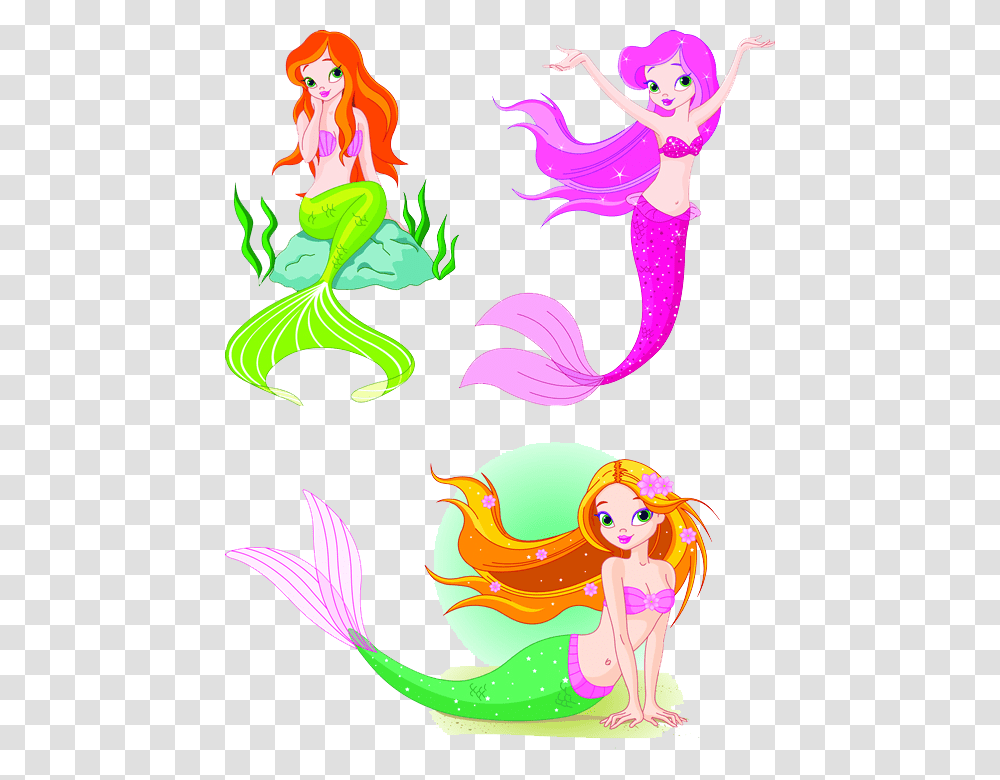 Mermaid Clip Art Cute Clipart Mermaid, Floral Design, Pattern, Chicken Transparent Png