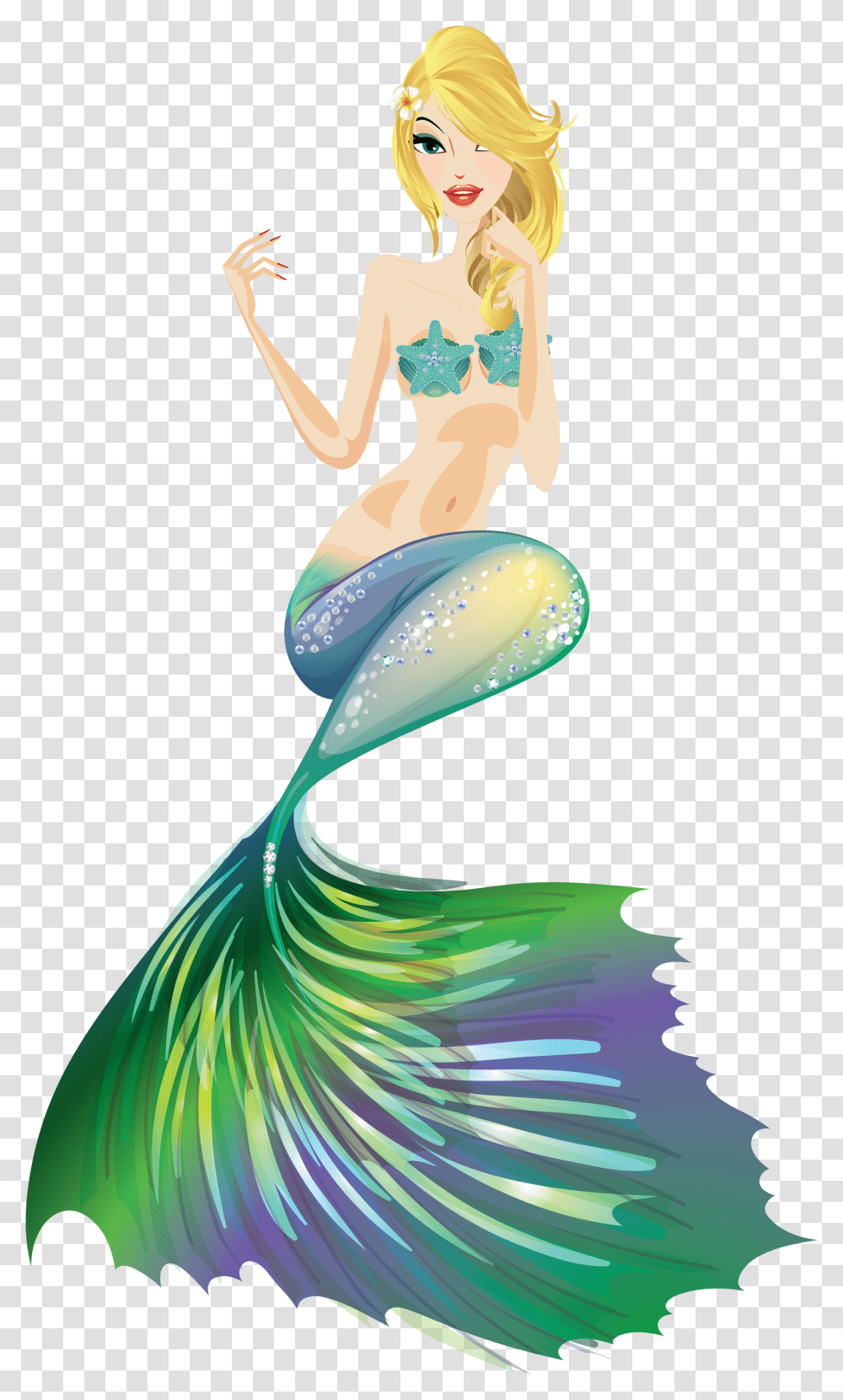 Mermaid Clipart Free Goldfish Mermaid, Bird, Animal, Sea Life Transparent Png