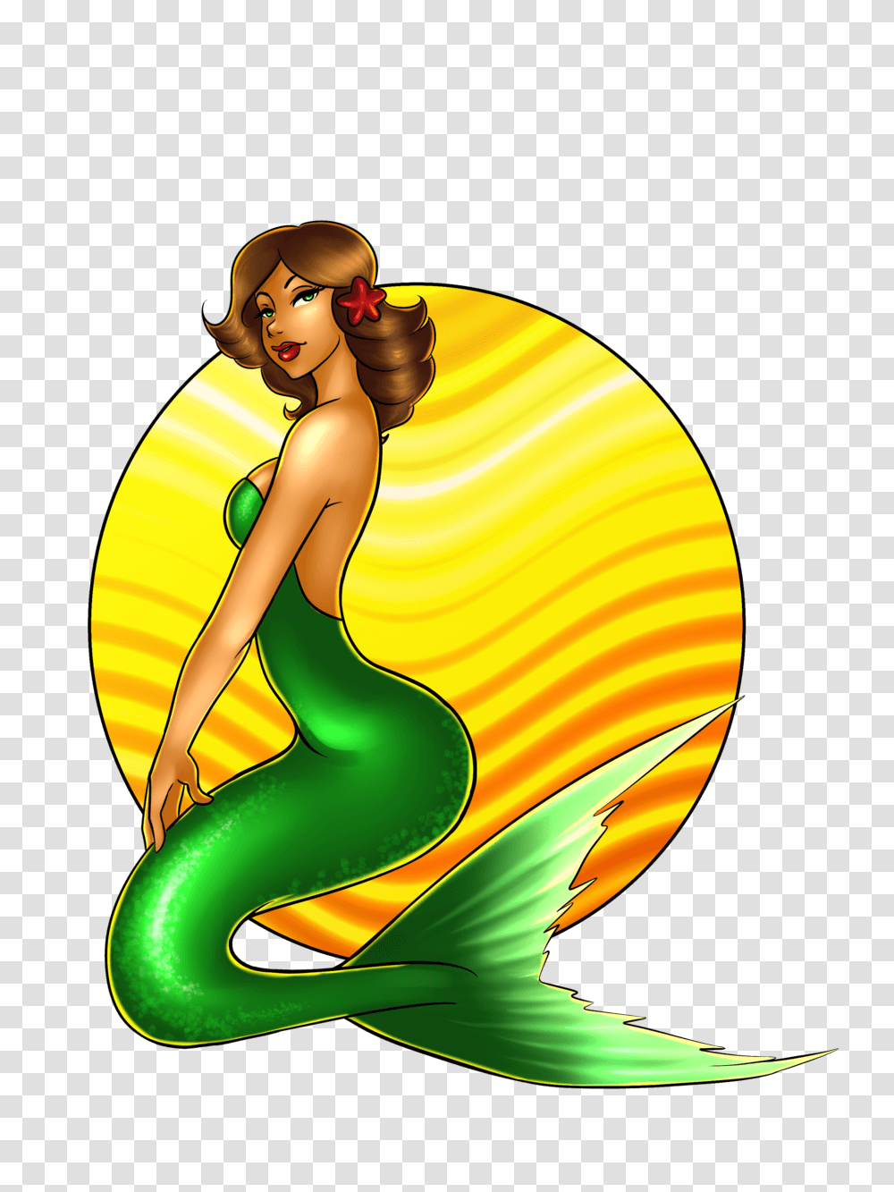 Mermaid Clipart, Light, Person Transparent Png