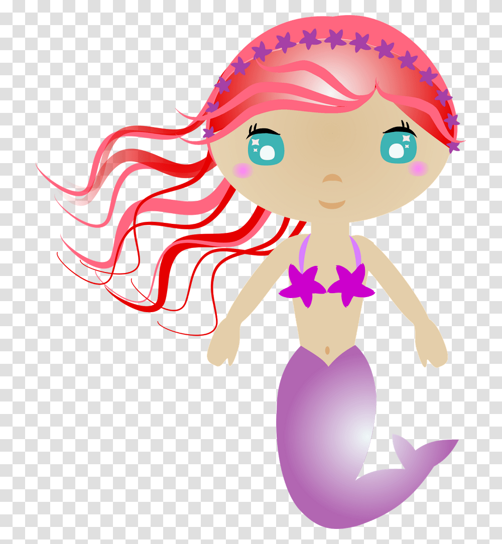 Mermaid Clipart Lovely, Cupid, Toy, Girl Transparent Png