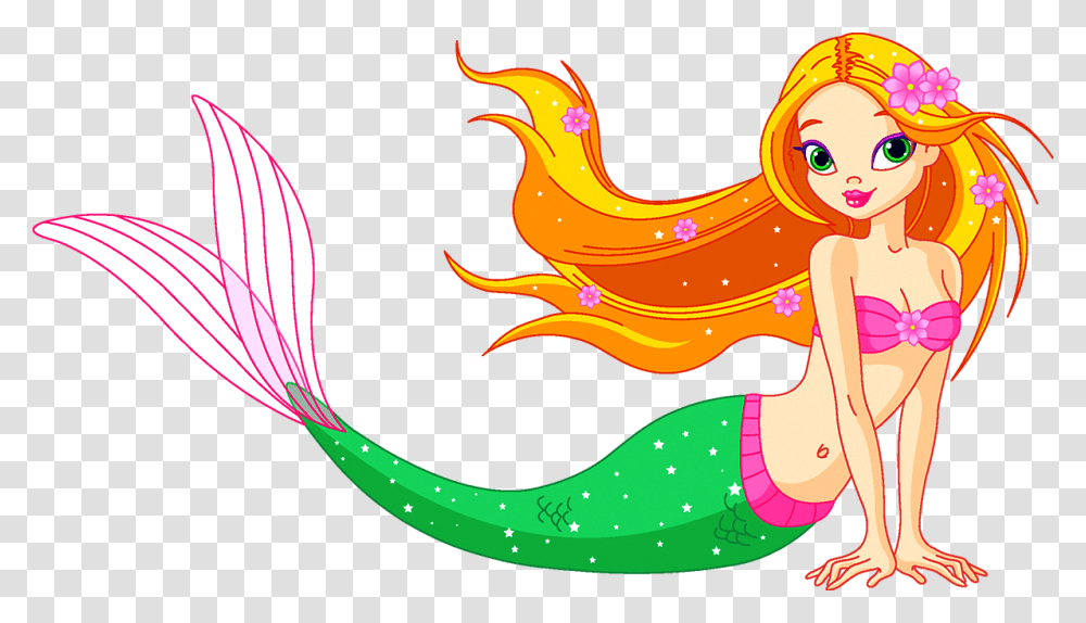 Mermaid Clipart Mermaid Cartoon, Modern Art, Painting, Floral Design Transparent Png