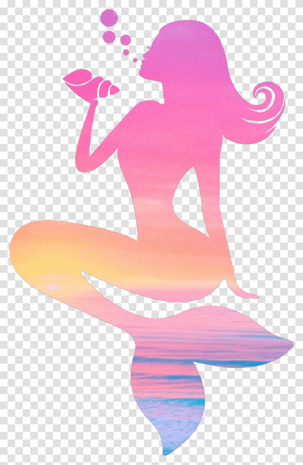 Mermaid Clipart Siren Background Mermaid Silhouette Clip Art, Label, Animal, Sticker Transparent Png