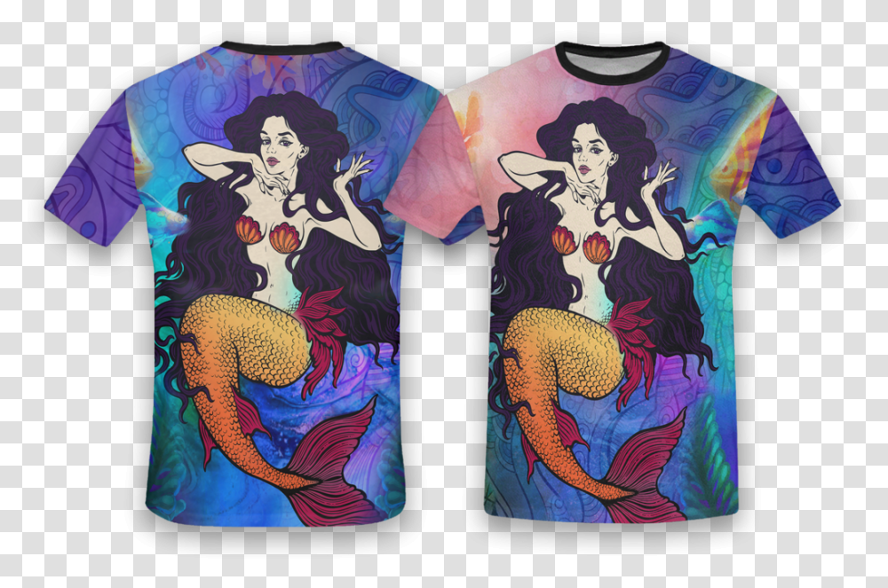 Mermaid, T-Shirt, Person, Skin Transparent Png