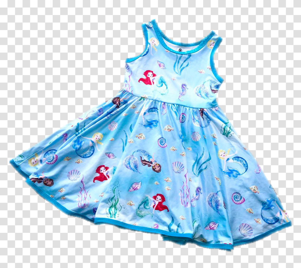 Mermaid Disney Princess Hugs Girls Dress Pattern, Apparel, Costume, Female Transparent Png