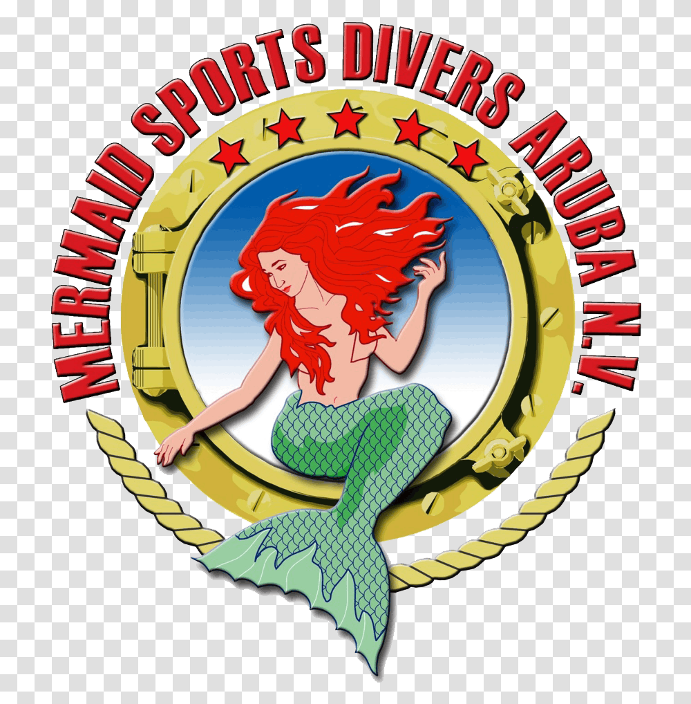 Mermaid Dive Center Aruba Dolphin Clip Art, Logo, Trademark, Emblem Transparent Png