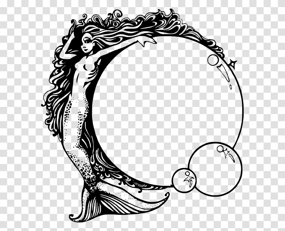 Mermaid Drawing Download Document Fairy, Gray, World Of Warcraft Transparent Png