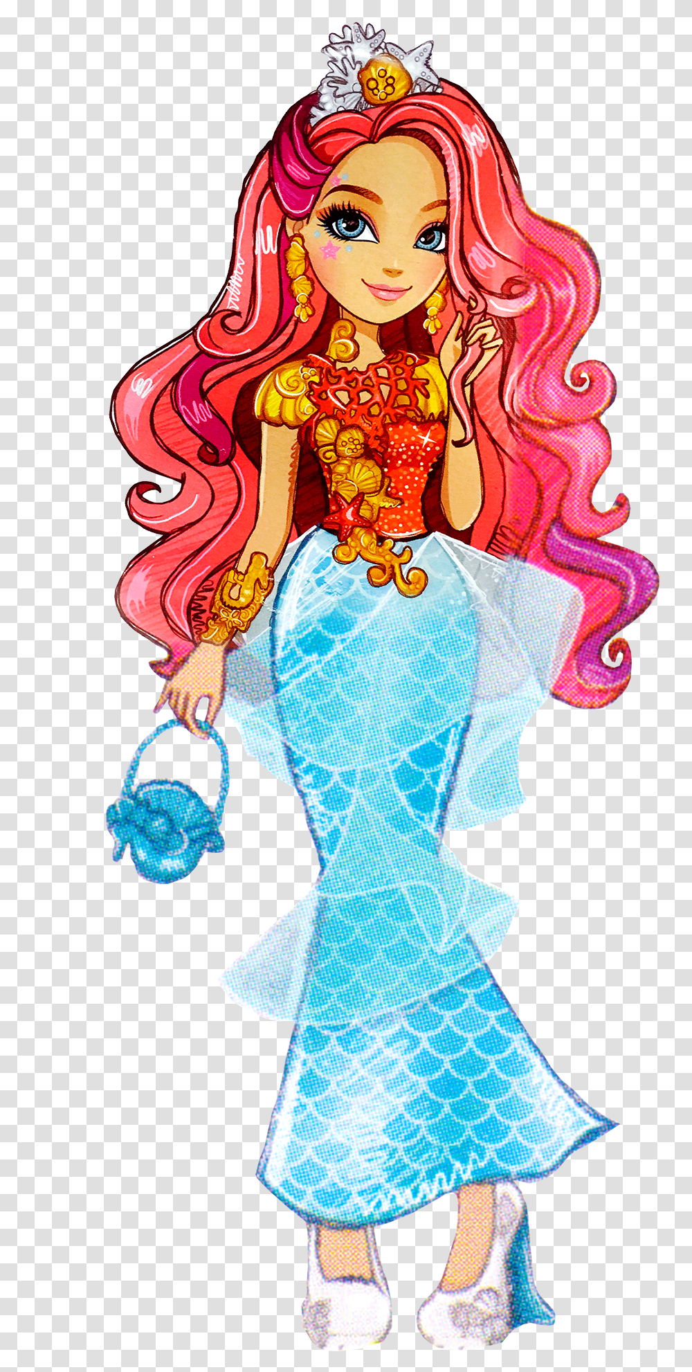 Mermaid Ever After High Characters, Person, Modern Art Transparent Png