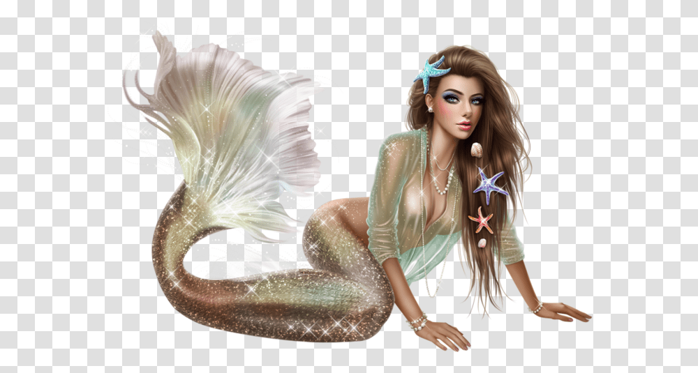 Mermaid, Fantasy, Doll, Toy, Figurine Transparent Png