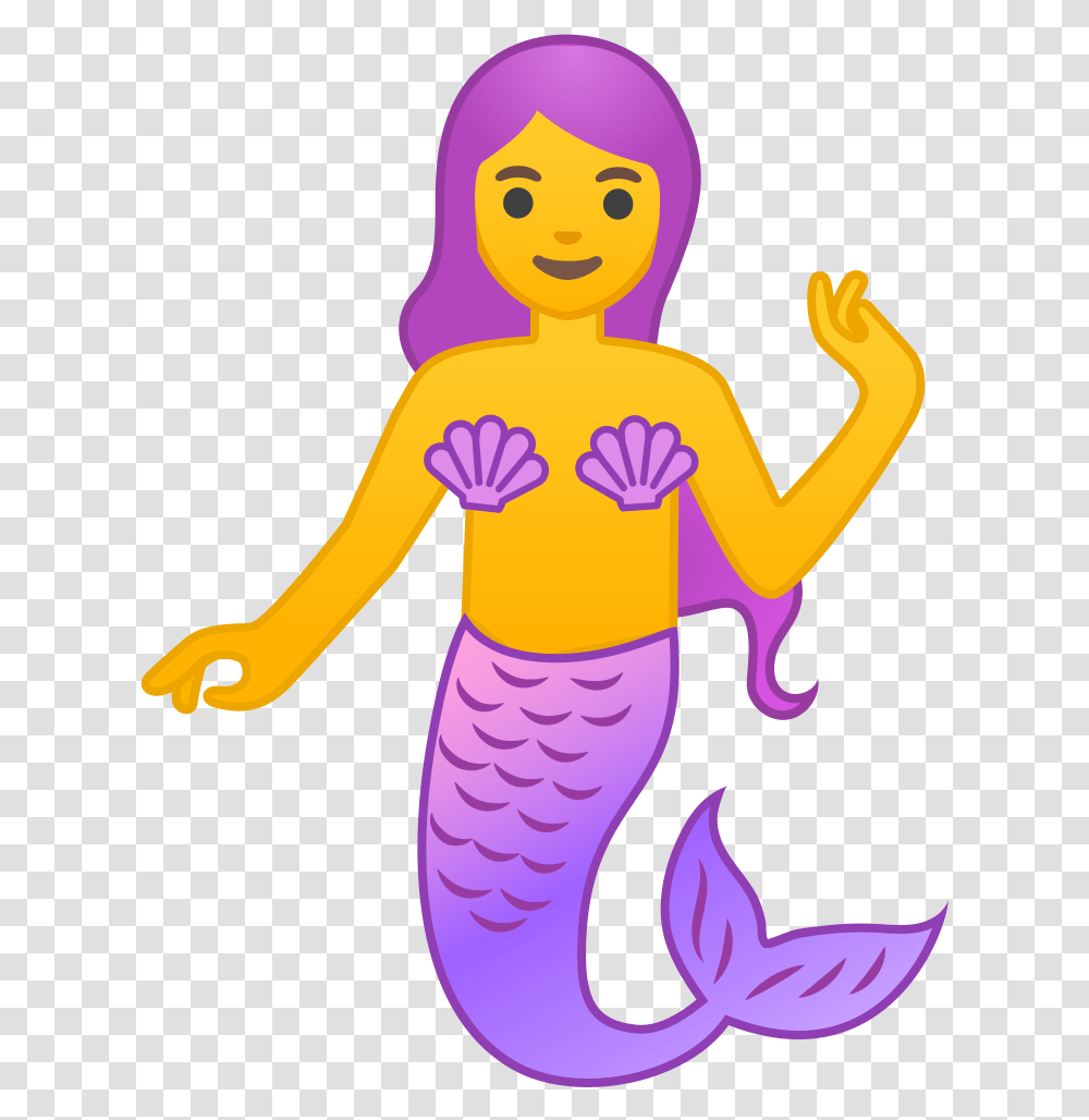 Mermaid Icon Noto Emoji People Stories Iconset Google Emoji Mermaid, Face, Sleeve, Clothing, Female Transparent Png