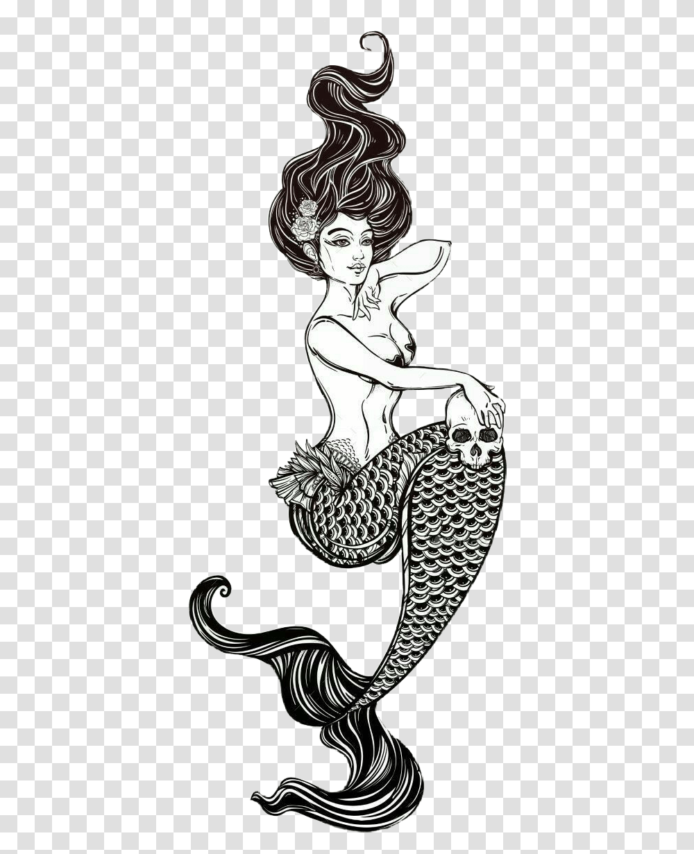 Mermaid Illustration Drawing Vector Graphics Clip Art Mermaid Sitting On Moon, Person, Human, Mammal, Animal Transparent Png