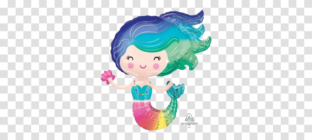 Mermaid Images Mermaid Balloon Foil, Toy, Cupid, Leisure Activities, Art Transparent Png