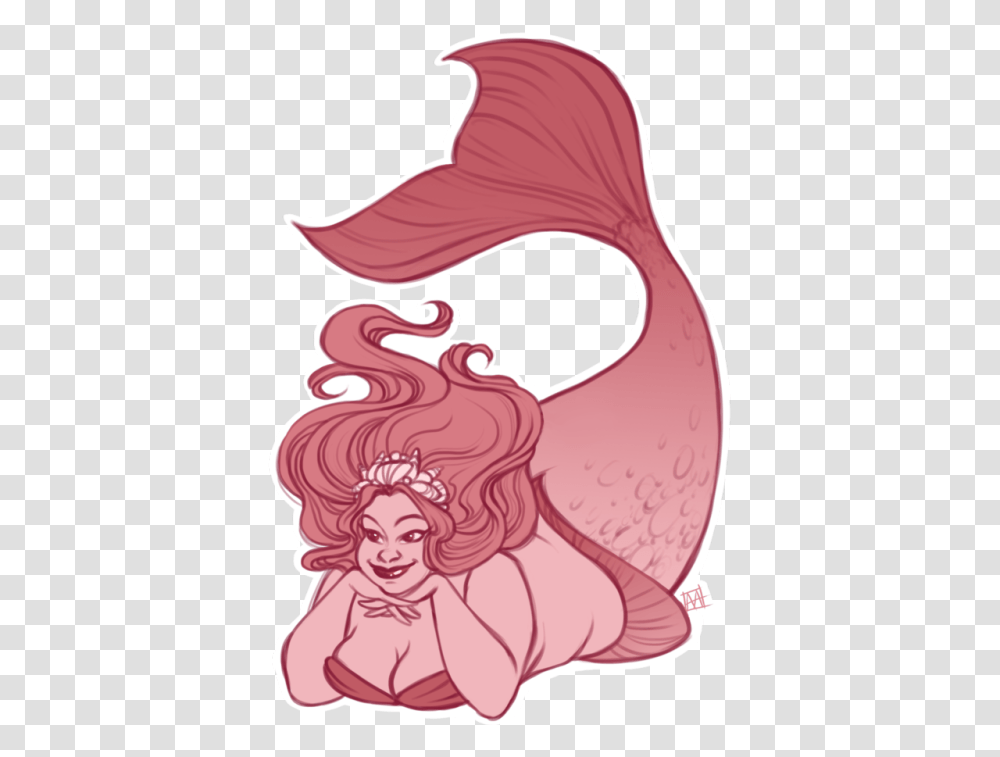Mermaid Mermaids Sketches Art Artists On Tumblr Illustration Mermaid Art, Flamingo, Animal, Label Transparent Png