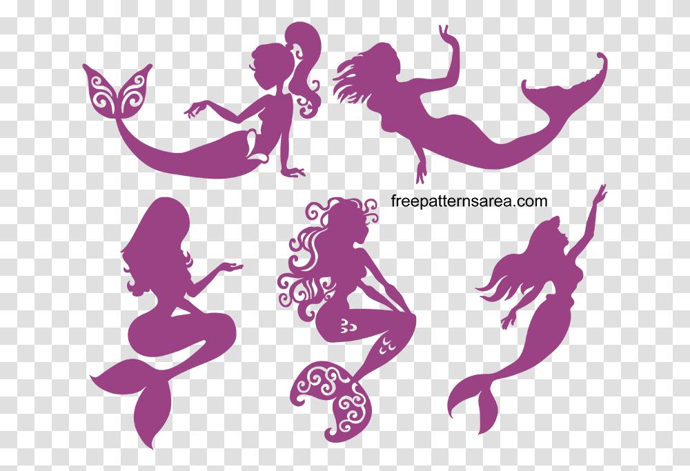 Mermaid Silhouette, Cupid, Animal, Poster, Advertisement Transparent Png