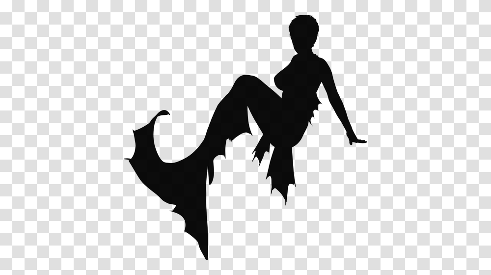 Mermaid Silhouette, Gray, World Of Warcraft Transparent Png