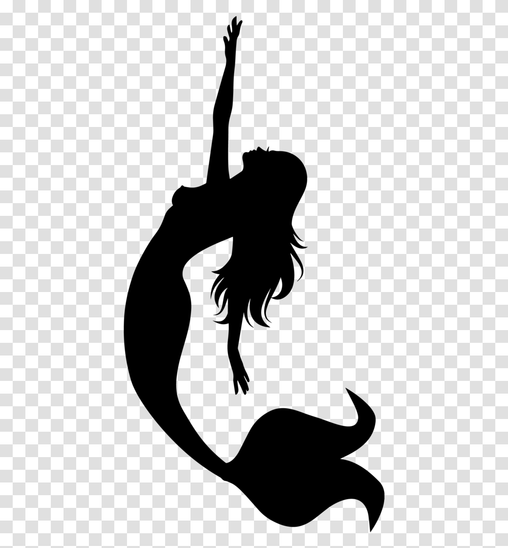 Mermaid Silhouette, Gray, World Of Warcraft Transparent Png