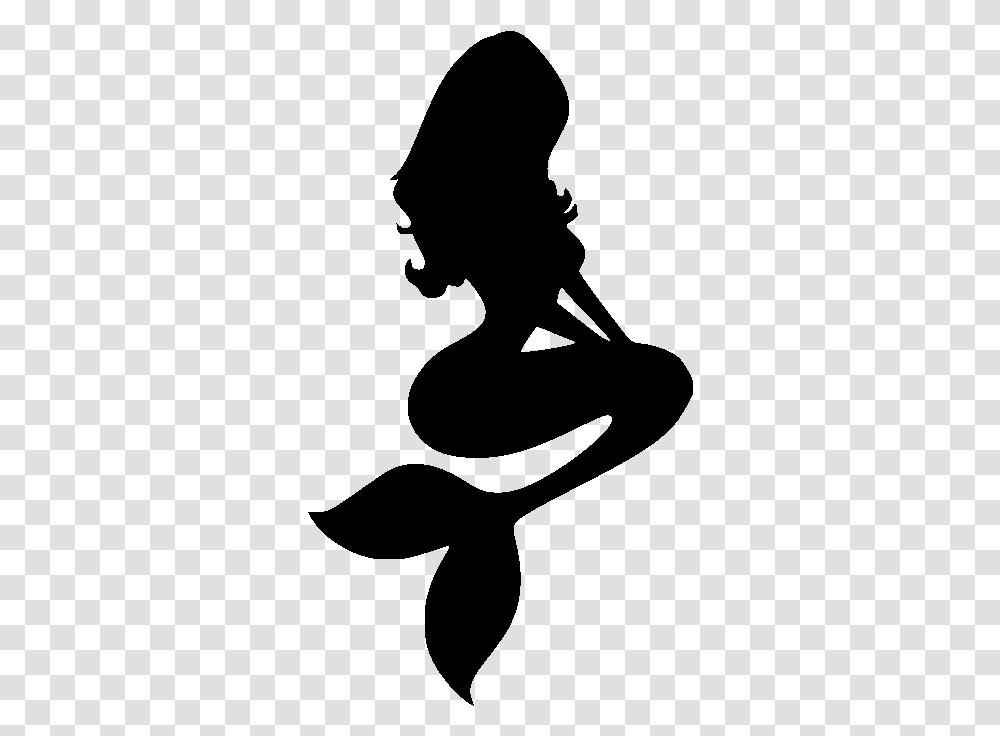 Mermaid Silhouette, Gray, World Of Warcraft Transparent Png