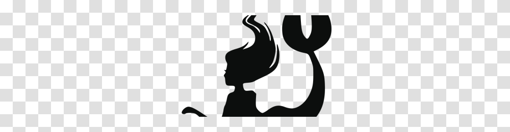 Mermaid Silhouette Image, Person, Label, Stencil Transparent Png