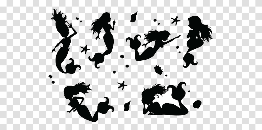 Mermaid Silhouette Scalable Vector Graphics Swimming Mermaid Vector Free, Person, People, Poster Transparent Png