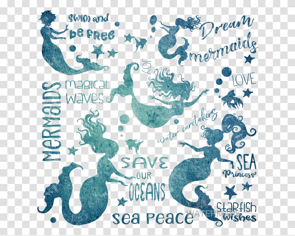 Mermaid Silhouettes Weathered Cafepress Samsung Galaxy Portable Network Graphics, Text, Poster, Advertisement, Art Transparent Png