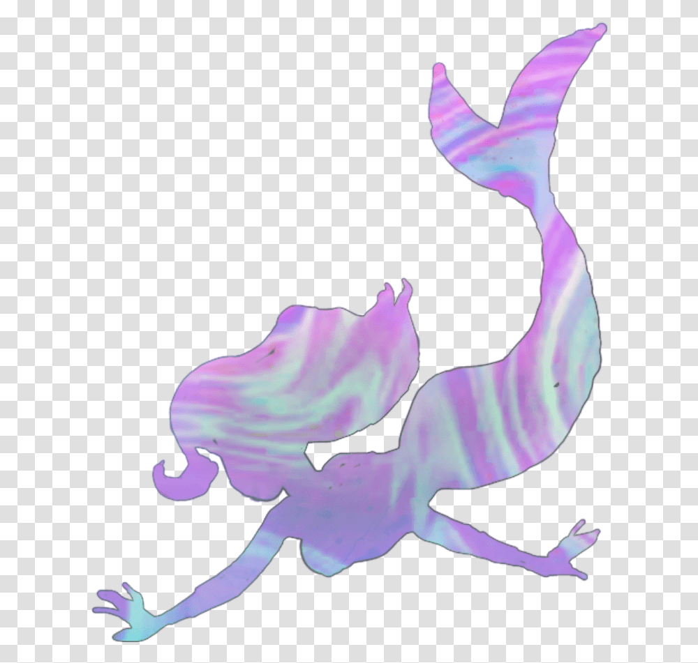 Mermaid Sirensurrealism Trippy Psy Kawaii Pastelgoth Pastel Mermaid, Gecko, Lizard, Reptile, Animal Transparent Png