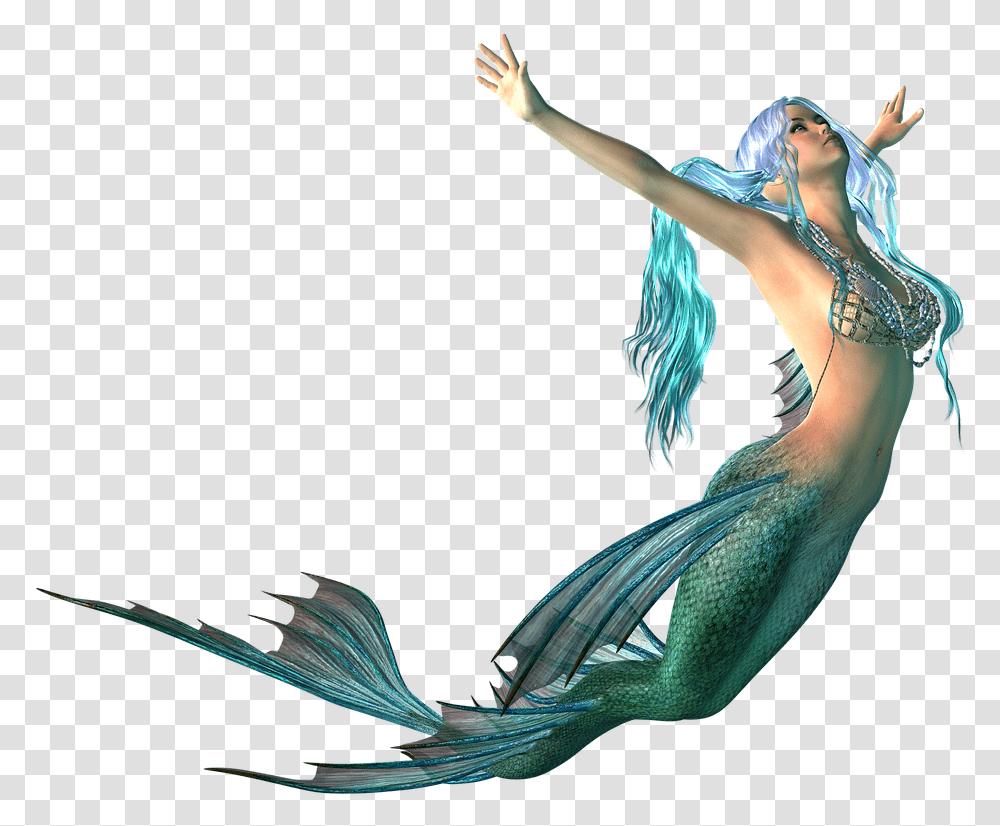 Mermaid Swimming Up Mermaid, Person, Human, Dance Pose, Leisure Activities Transparent Png