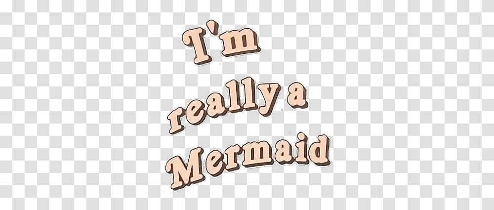 Mermaid Tumblr Stickers Sticker Calligraphy, Alphabet, Word, Circus Transparent Png