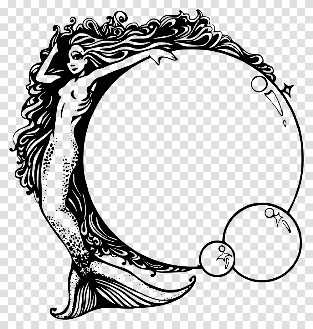 Mermaid With Bubbles Icons, Gray, World Of Warcraft Transparent Png