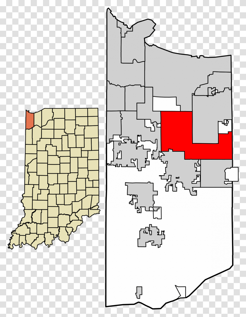 Merrillville Indiana City Limits, Plot, Diagram, Plan, Map Transparent Png
